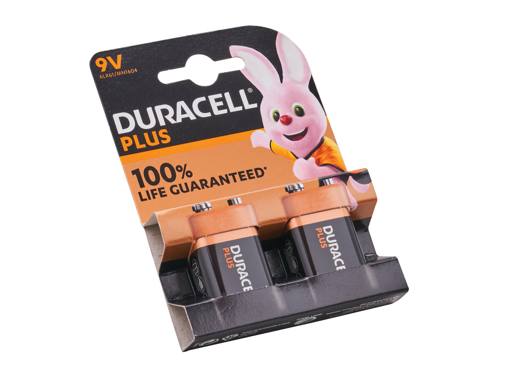 Duracell XMS25DUR9V Duracell Plus Power 9V 2pk