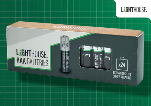 Lighthouse XMS25LHBAT3A ALKALINE BATTERIES AAA-LR6 (24)
