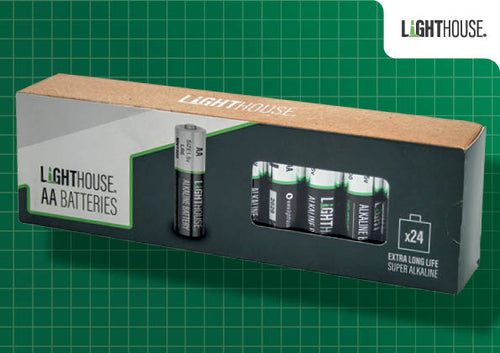 Lighthouse XMS25LHBATAA ALKALINE BATTERIES AA-LR6 (24)