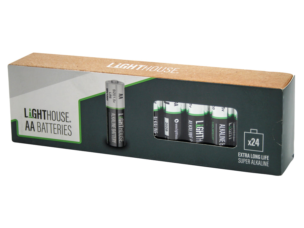 Lighthouse XMS25LHBATAA ALKALINE BATTERIES AA-LR6 (24)