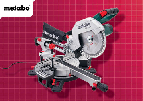 Metabo XMS25MITRE KGS 216 M 240V / 110v, 8” Single Bevel Sliding Mitre Saw