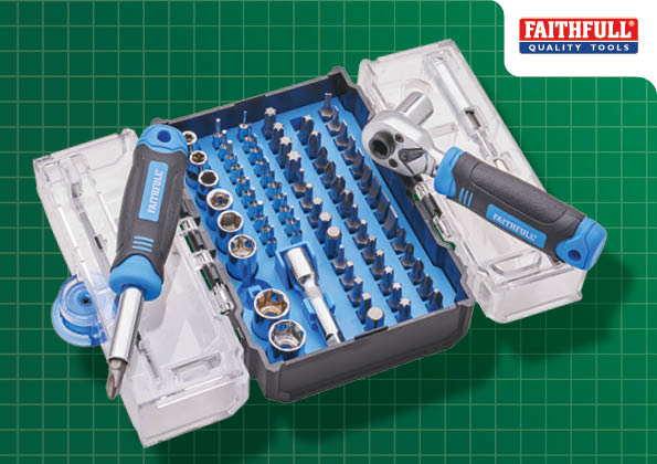 Faithfull XMS25SDSET78 78PCS SCREWDRIVER AND SOCKET SET