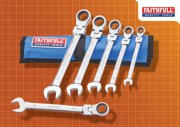 Faithfull XMS25SPANNER 6PCE Combination Spalnner Set