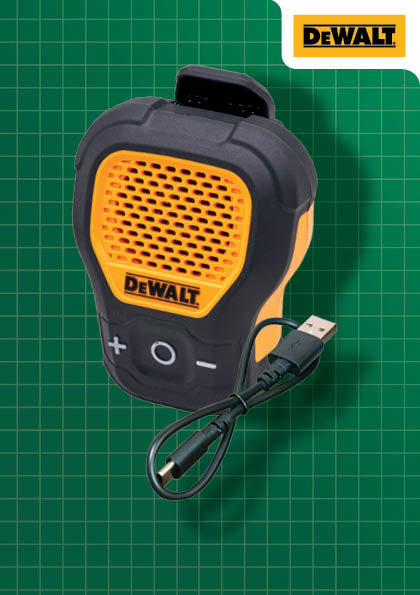 DEWALT XMS25SPEAKER Jobsite Pro Wearable Speaker