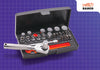 Bahco XMS25SS14 1/4" Socket Set - Black Edition