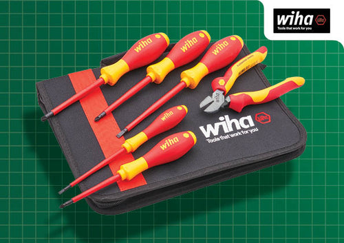 Wiha XMS25VDESET VDE Screwdriver & Plier Set (1 Side Cutter + 5 SDs)