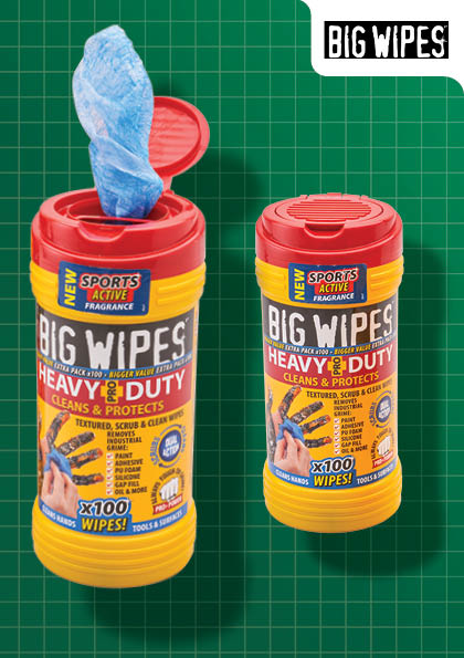 Big Wipes XMS25WIPES HEAVY DUTY TRADE WIPES TWIN PACK