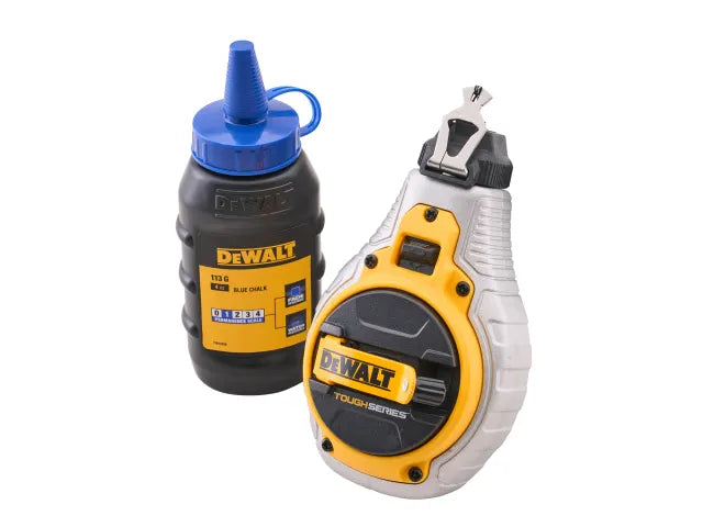 DeWalt XMS26CHALK 30m (100ft) Chalk Line & Blue Chalk Set