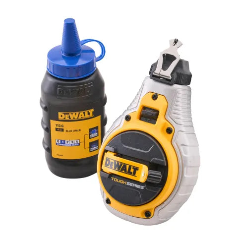 DeWalt XMS26CHALK 30m (100ft) Chalk Line & Blue Chalk Set