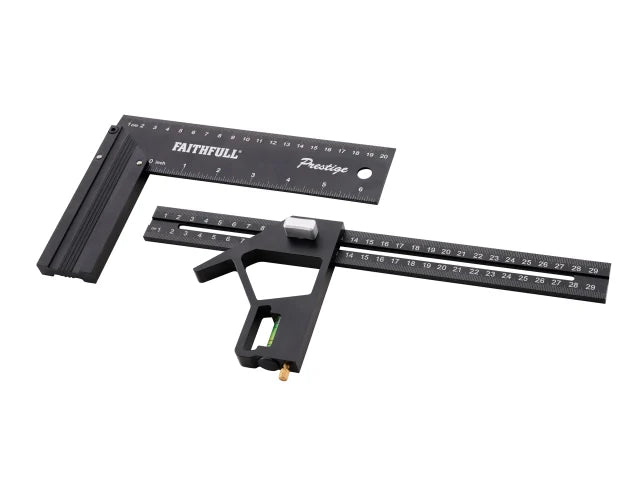 Faithfull XMS26COMBTRY Combination & 200mm (8in) Try Square Set