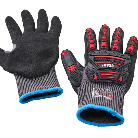 Scan XMS26GLCUTD Impact Cut Resistant Gloves with Clip