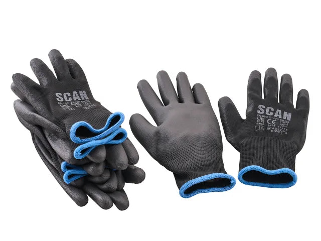Scan XMS26GLDIP5 PU Gloves (5 Pairs)