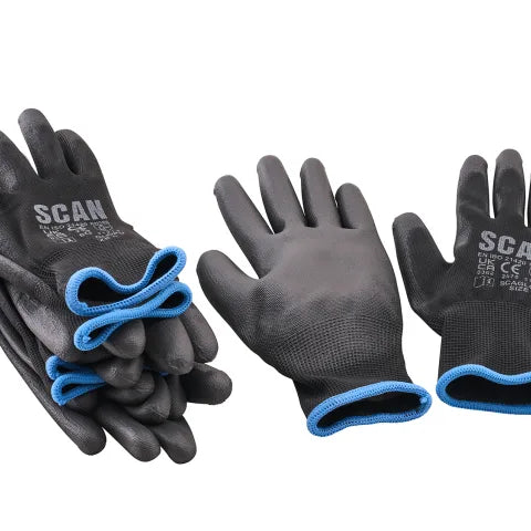 Scan XMS26GLDIP5 PU Gloves (5 Pairs)