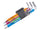 Faithfull XMS26HEXKEY 9 Piece Colour Coded Hex Key Set