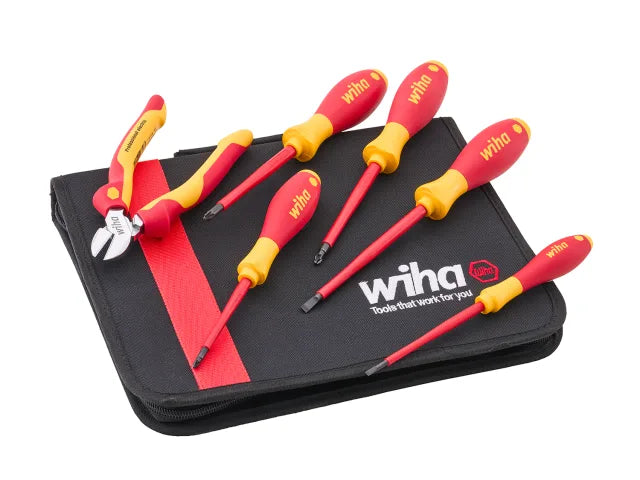 Wiha XMS26VDESET Electrician's VDE Screwdriver & Plier Set