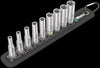 Wera 05004525001 Belt A Deep 1 socket set, 1/4" drive, 9 pieces