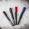 Tracer TPMUFK1 2.0 Ultra Fine Tip Permanent Marker - 4pc Black, Black, Red, Blue