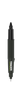 Tracer TPMD1 2.0 Ultra Fine / Fine Dual Tip Marker - 1pc Black﻿