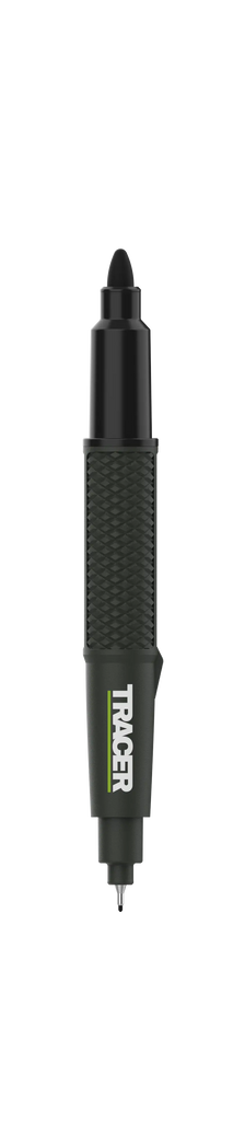 Tracer TPMD1 2.0 Ultra Fine / Fine Dual Tip Marker - 1pc Black﻿
