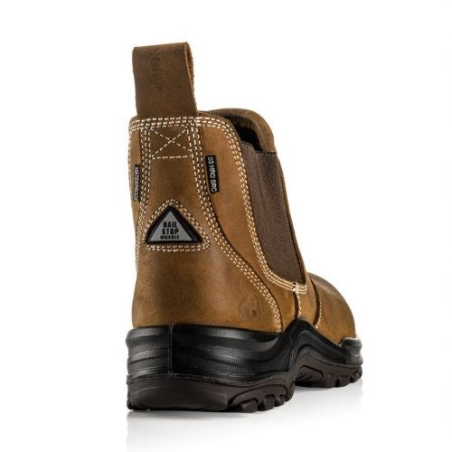 BUCKBOOTZ Nubuckz DEALERZ Non-Safety Brown Lightweight Waterproof Dealer Boot