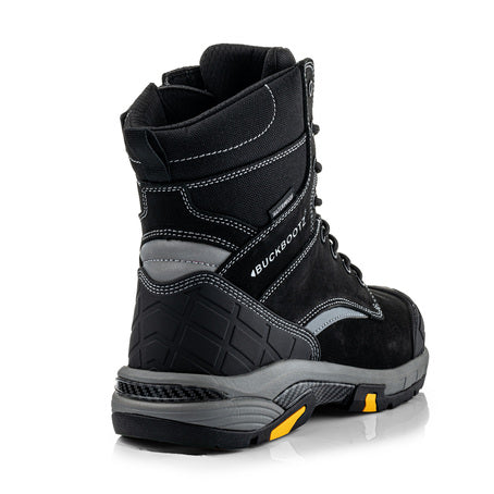 Buckbootz BLASTZBK Tradez High Leg Lace/Zip Boot, Black