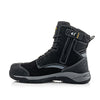 Buckbootz BLASTZBK Tradez High Leg Lace/Zip Boot, Black