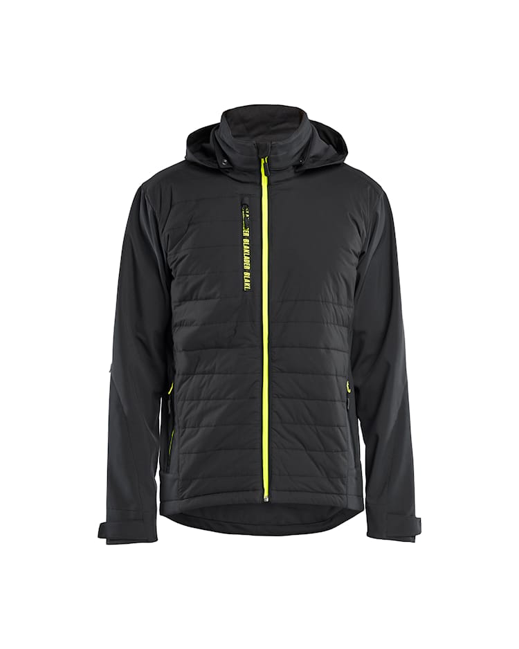 Blaklader 4743 Quilted Hybrid Jacket - Black/Hi-vis yellow (9933)
