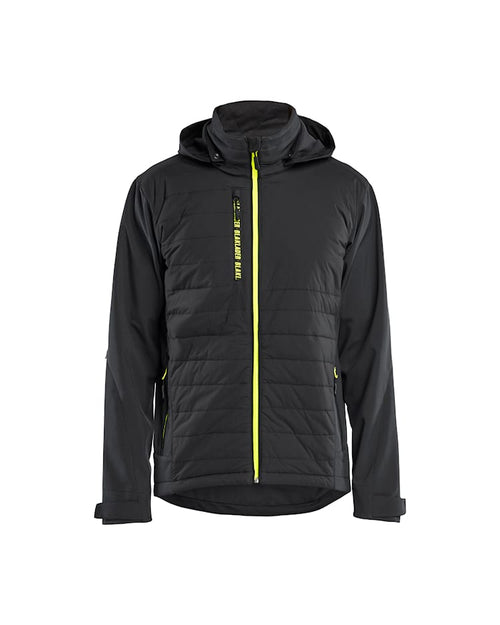 Blaklader 4743 Quilted Hybrid Jacket - Black/Hi-vis yellow (9933)