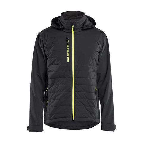 Blaklader 4743 Quilted Hybrid Jacket - Black/Hi-vis yellow (9933)