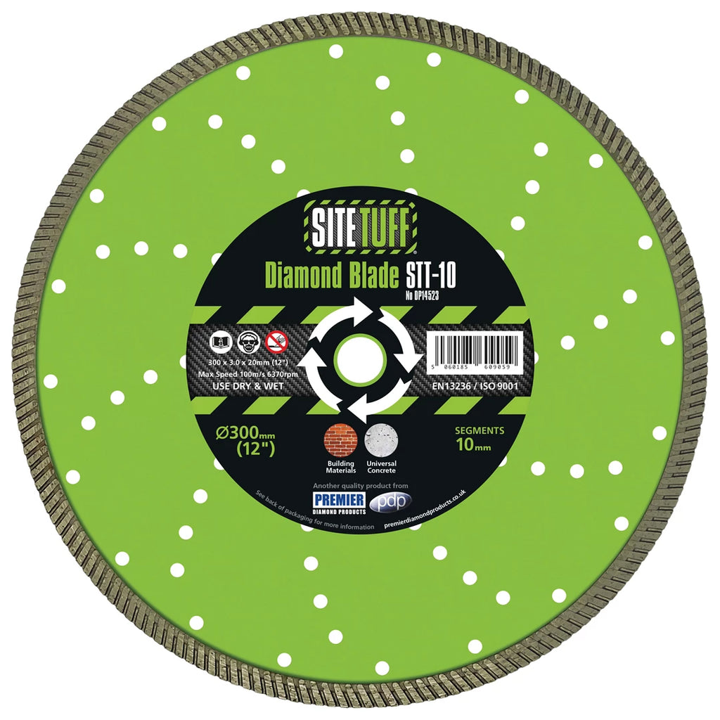 Site tuff dp14521 STT-10 125X2.0X10X22.2MM SITE TUFF TURBO CONCRETE 125mm BLADE