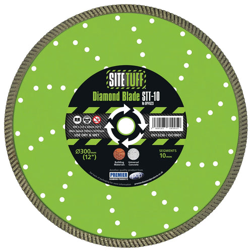 Site tuff dp14521 STT-10 125X2.0X10X22.2MM SITE TUFF TURBO CONCRETE 125mm BLADE