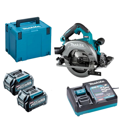 Makita HS004GD203 40V Circular Saw190mm XGT BL Kit 2x2.5Ah, kit