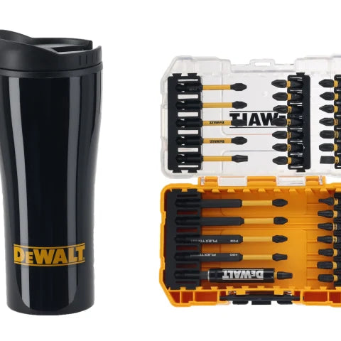 Dewalt DT70903T FLEXTORQ™ Bit Set, 32 Piece & Travel Mug