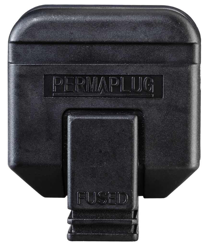 Masterplug hdpt13b-01 heavy duty rewireable plug 13a black