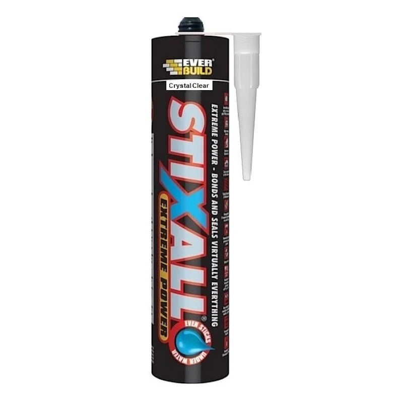 Everbuild Stixall Extreme Power Cartridge Clear 290ml 483168x12 12 pack