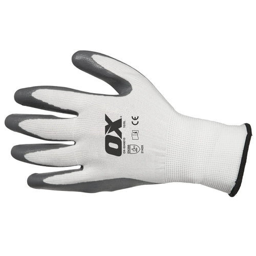 OX OX-S249009 Nitrile Flex Gloves - Size 9 L