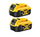 Dewalt DCB184 5.0ah 18v XR Lithium Ion Li-Ion Battery Twin Pack