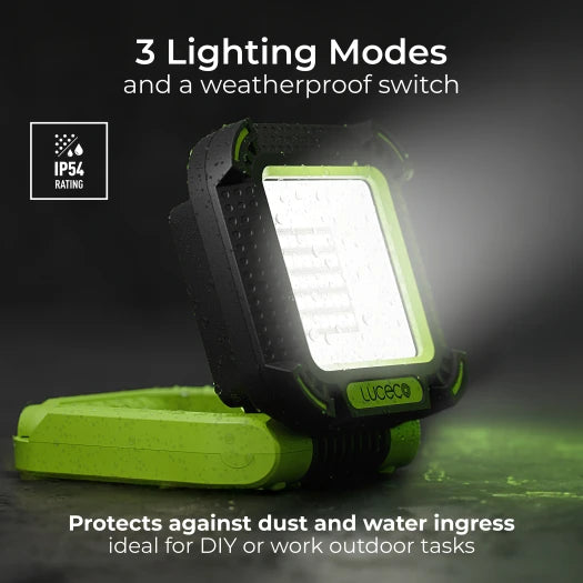 Luceco LWR10G65-01 Compact Magnetic Work Light, 9.5W 1000 lumens