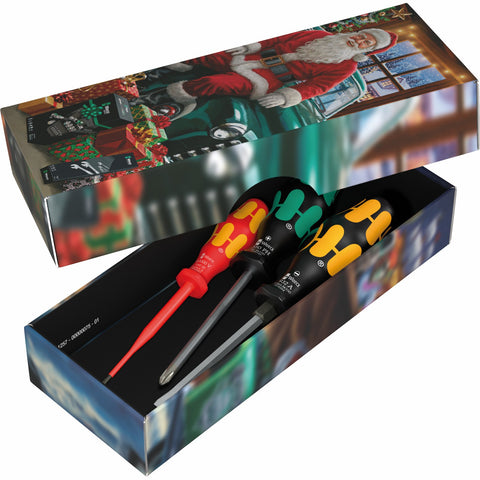 Wera 05135826001 100/300/900 3 pc Mixed Screwdriver Set xmas 2026