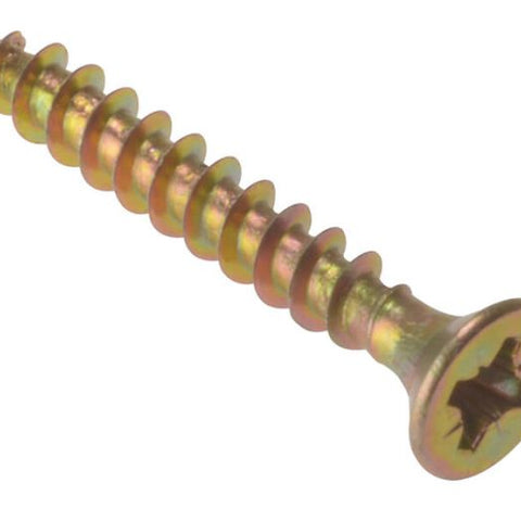 ForgeFix MPS440Y Multi-Purpose Pozi Compatible Screw CSK ST ZYP 4.0 x 40mm Box 200