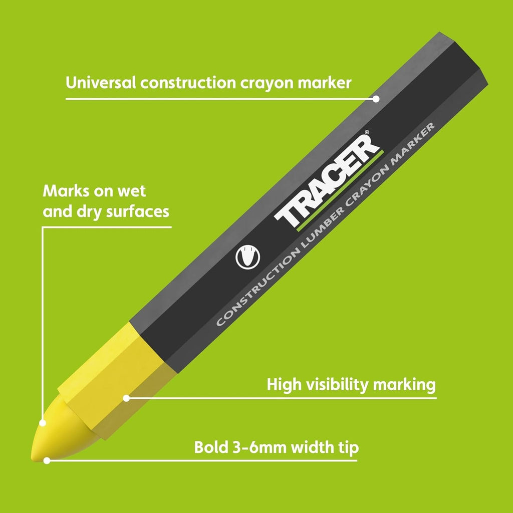 Tracer ACMK1 Mixed Crayon Set 12pcs (2 black pcs, 4 red pcs, 6 yellow pcs)