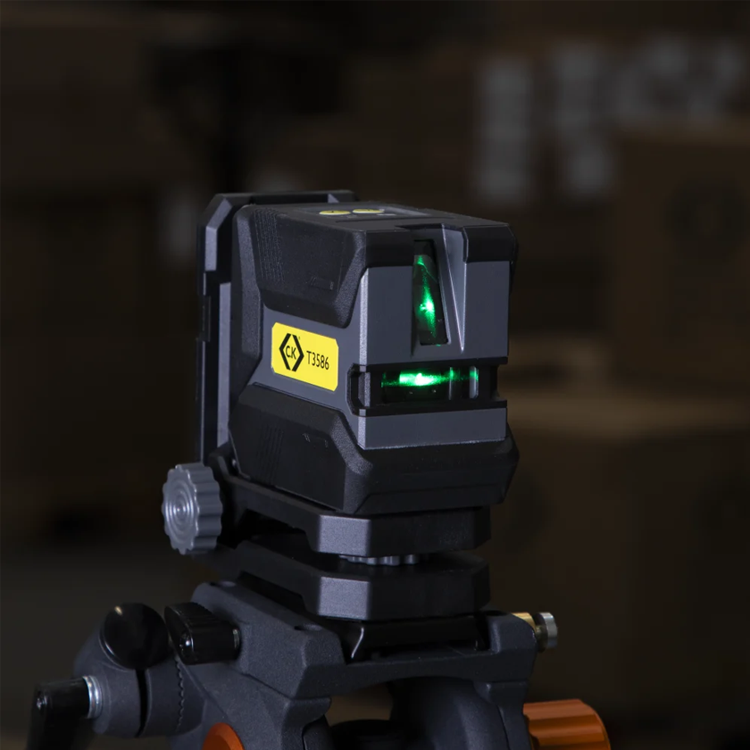 CK T3586 Green Cross Line Laser Level Self Levelling + Case