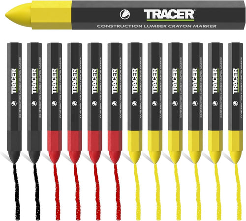 Tracer ACMK1 Mixed Crayon Set 12pcs (2 black pcs, 4 red pcs, 6 yellow pcs)