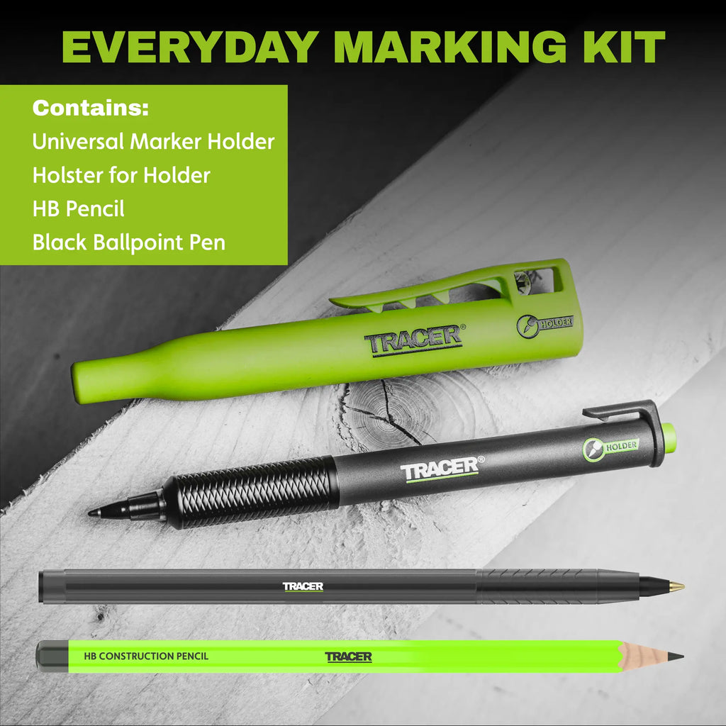 Tracer tumhk1 Universal Marker Holder Kit W/ Holster, HB Pencil & Ballpoint