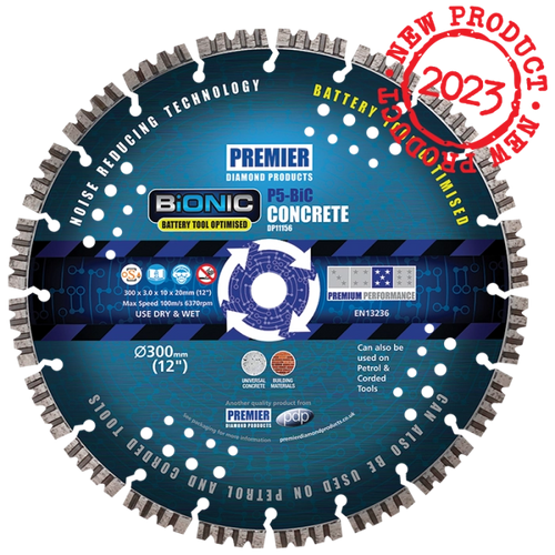 Premier Diamond DP11156 P5-BiC 300x3.0x10x20 BiONIC Hard Material Blade