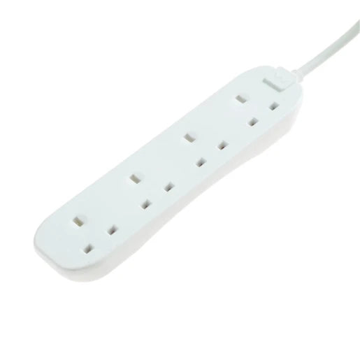 Masterplug BFG210N-MP Four Socket Extension Lead 2m 13A White