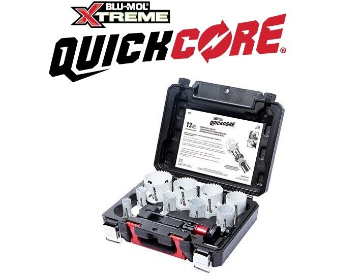 QUICKCORE HOLESAW SET - 13pcs QCS13