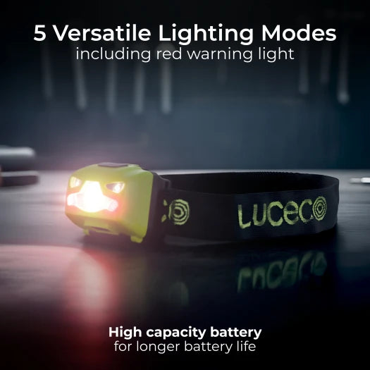 Luceco lilh17p65-02 Head Torch, 3W, 170lm, 6500K, USB-C Rechargeable