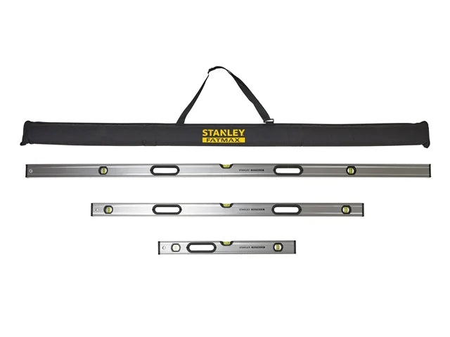 Stanley STA043119 Fatmax Pro Box Beam Spirit Level Triple Pack with Bag