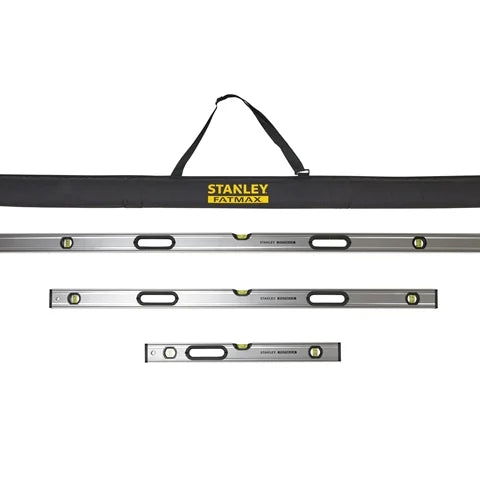 Stanley STA043119 Fatmax Pro Box Beam Spirit Level Triple Pack with Bag